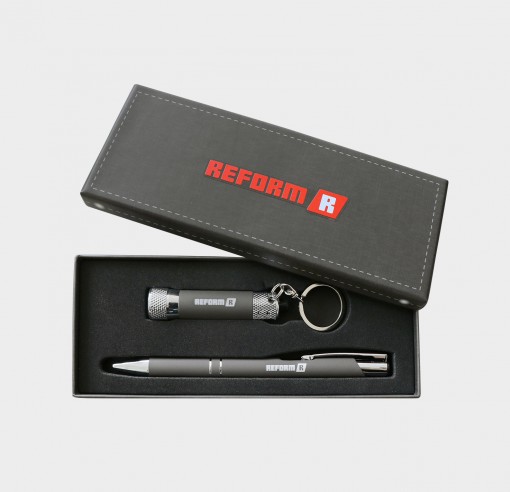 Schreibset mit Taschenlampe